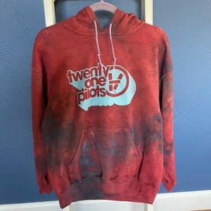 twenty one pilots tie dye hoodie, medium